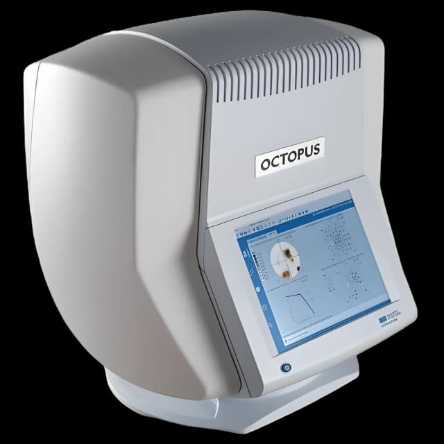 Eye Exam Instrument Haag-Streit Octopus 600 Glaucoma Screening Visual Field Analyzer - FEHS02-004