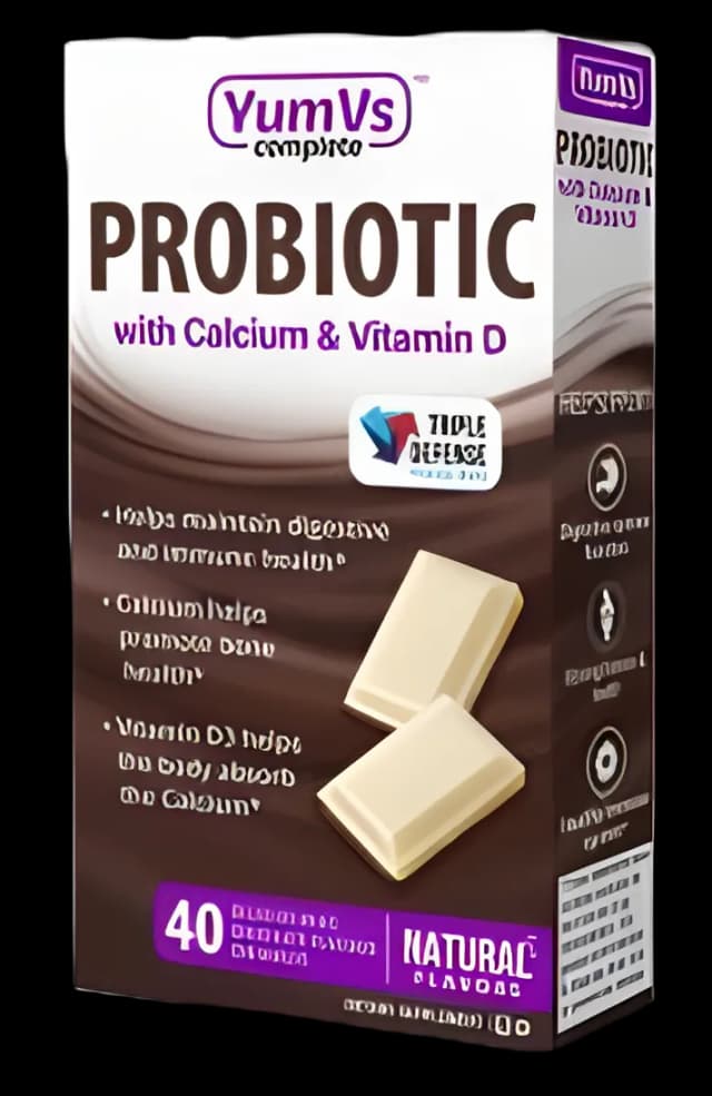 YumV's Chewable Probiotic Supplement 40ct - Digestive Health