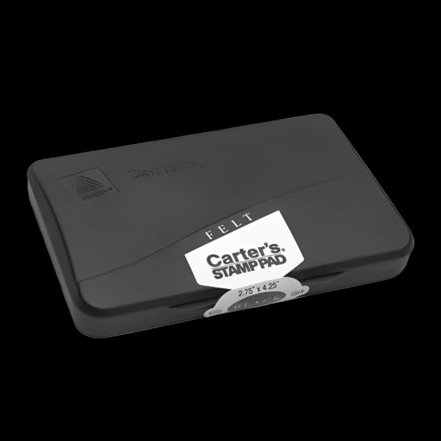 Pre-Inked Felt Stamp Pad, 4.2"5x 2.75", Black