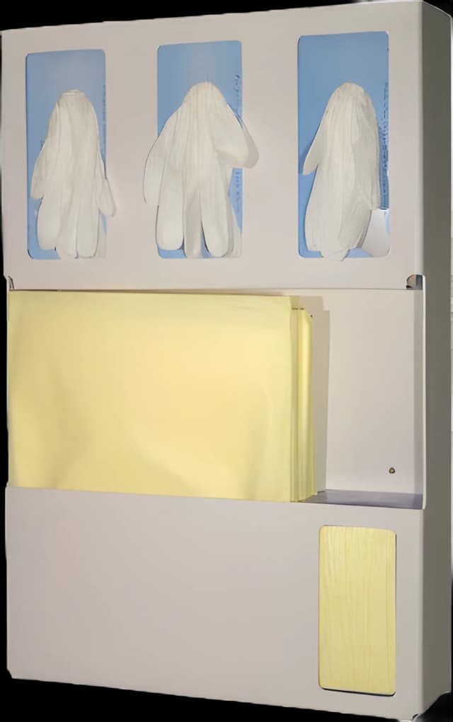 Hygiene Dispensing Station BOWMAN® Wall Mount Quartz Beige 4-1/2 X 16-1/2 X 25-1/4 Inch ABS Plastic