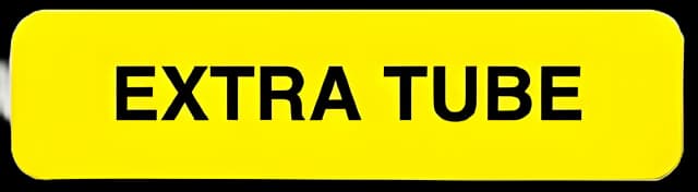 UAL™ Lab Use Pre-Printed Yellow Label for Extra Tubes