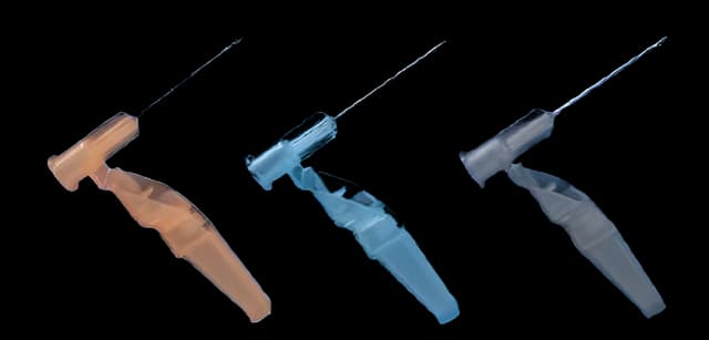 Safety Hypodermic Needle Needle-Pro® EDGE™ 1/2 Inch Length 27 Gauge Regular Wall Hinged Safety Needle