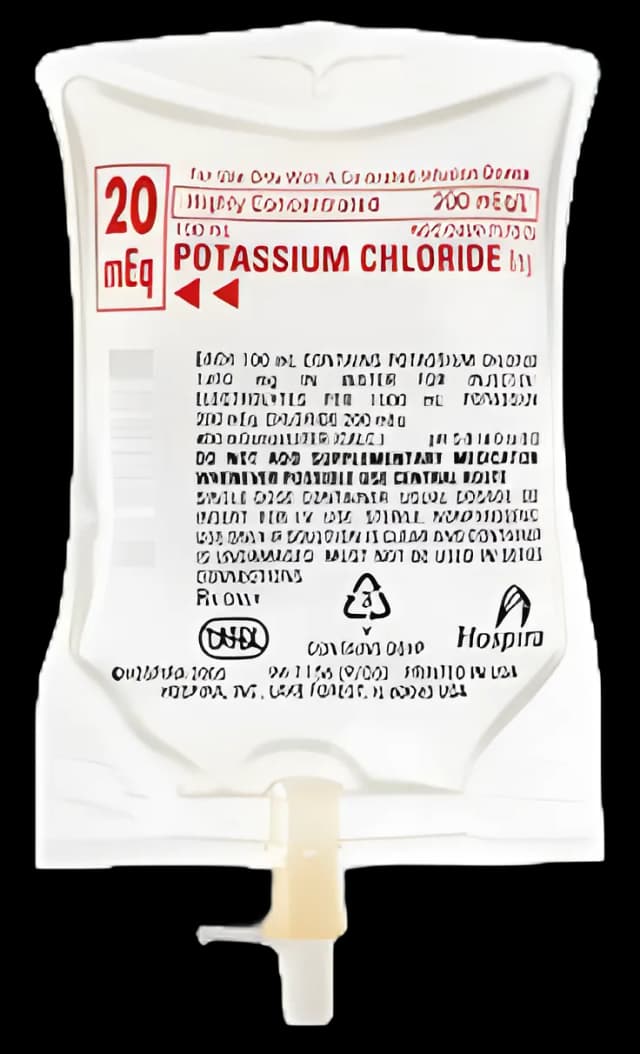 Replacement Preparation Potassium Chloride 20 mEq / 100 mL IV Solution Flexible Bag 100 mL - 707526
