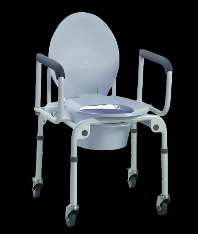 Fabrication Enterprises Steel Frame Commode Chair - 300 lbs. Capacity