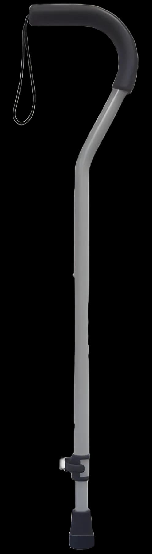 Offset Cane drive™ Aluminum 28-3/4 to 37-3/4 Inch Height Black