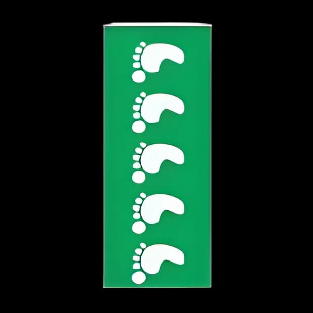 Blank Label Tape Key Surgical® Instructional Label Green / White Vinyl 1/4 Inch - T71303