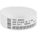 Wristbands, Z-Band Direct Thermal ID Bands, Z-Band Comfort, 1" x 11", White, 300/Cartridge, 6/CS