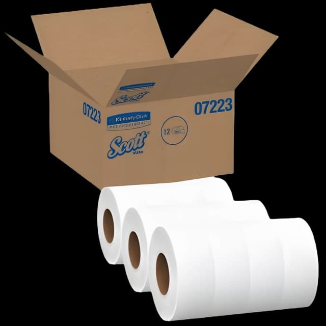 Toilet Tissue Scott® Essential JRT White 1-Ply Jumbo Size Cored Roll Continuous Sheet 3-11/20 Inch X 2000 Foot