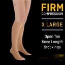 3M Futuro Knee High Compression Stockings X-Large Open Toe