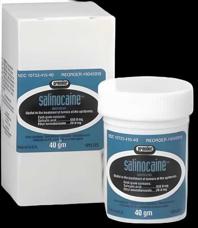 Salinocaine™ Salicylic Acid / Benzocaine 550 mg - 20 mg Ointment Jar 1.5 oz.