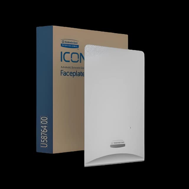 Soap / Hand Sanitizer Dispenser Faceplate Kimberly-Clark Professional™ ICON™ Silver Mosaic Design, 1-1/2 X 7 X 10 Inch