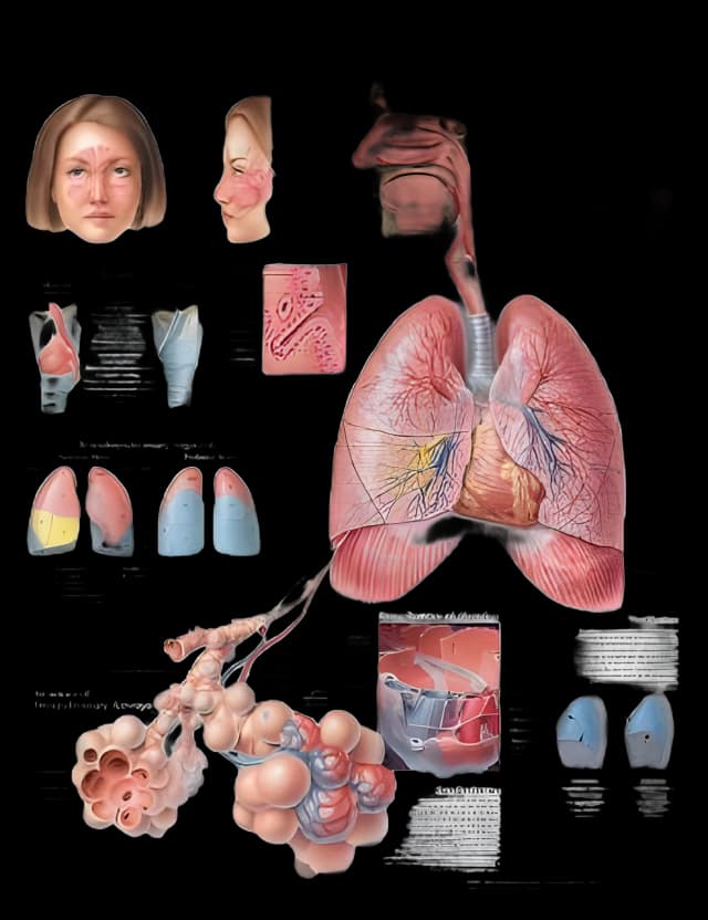 Anatomical Chart Respiratory System 20 X 26 Inch Heavy Paper Laminated