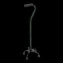 Small Base Quad Cane DMI 29 to 38 Inch Height Green Ice