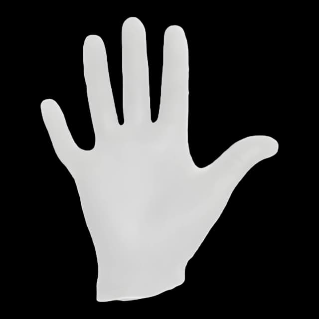 Exam Glove Halyard™ Large NonSterile Vinyl Standard Cuff Length Smooth White Not Rated