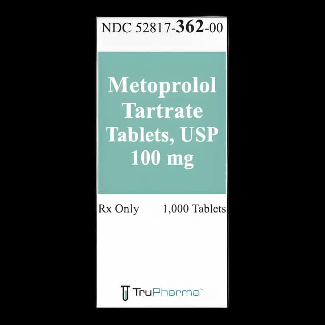 Buy Metoprolol Tartrate 100mg Tablets - Trupharma