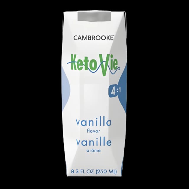 Oral Supplement KetoVie® 4:1 Vanilla Flavor Liquid 8.3 oz. Carton