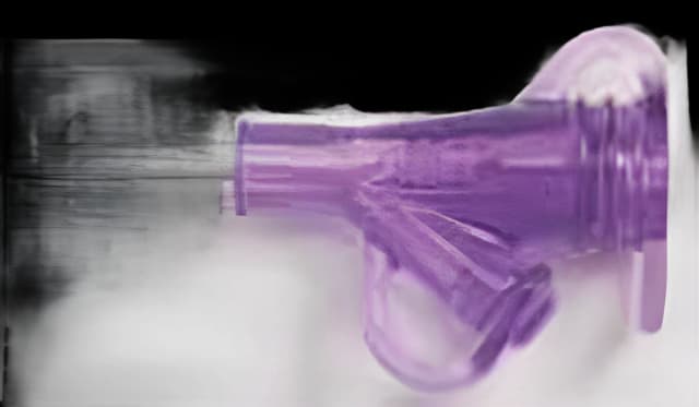 Right Angle Medication Set with Y-Port AMT Clear, 2 Inch Tube, XL