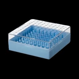 Nalgene™ Cryo Storage Box 100-Place Capacity Blue Polycarbonate for Laboratory Use