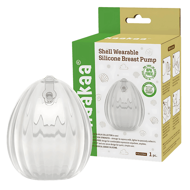 Shell Wearable Silicone Breast Pump - 4oz/120ml -  1pc