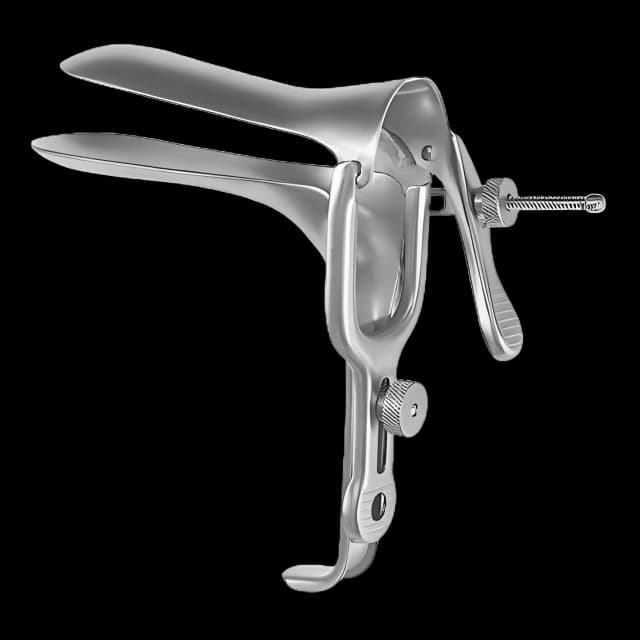 Vaginal Speculum McKesson Argent™ Graves NonSterile Surgical Grade Stainless Steel Medium Double Blade Duckbill Reusable Without Light Source Capability