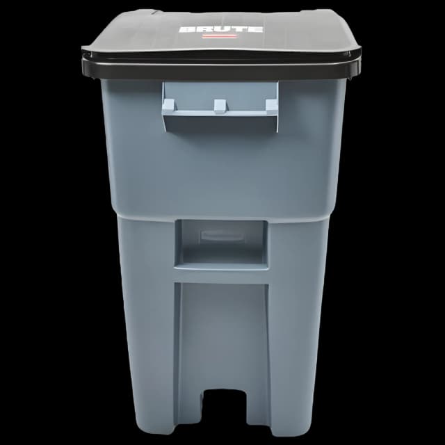 Trash Can Rubbermaid® Brute® 50 gal. Rollout Gray HDPE Manual