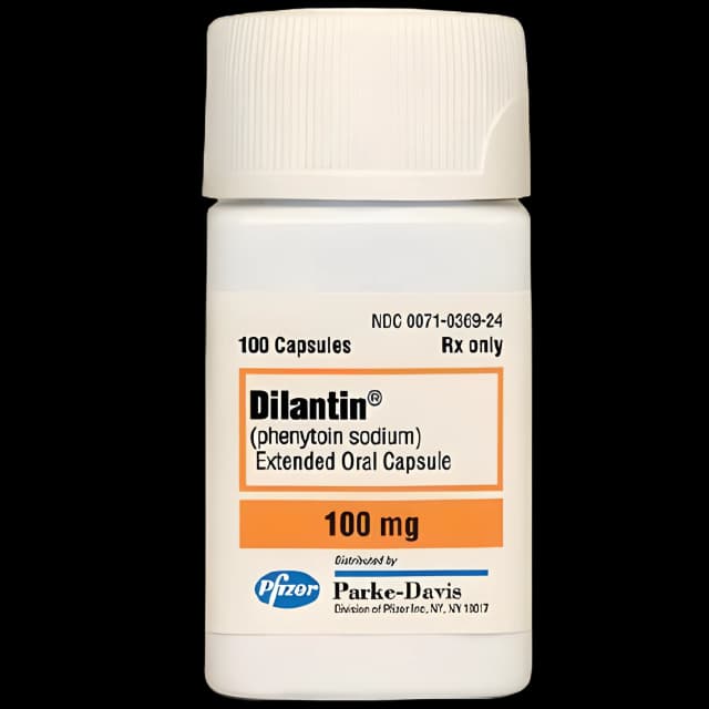 Dilantin® Extended Phenytoin Sodium 100 mg Capsule Bottle 100 Capsules