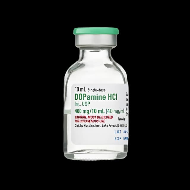 Dopamine HCl, Preservative Free 40 mg / mL Injection Single-Dose Vial 10 mL - 1019620