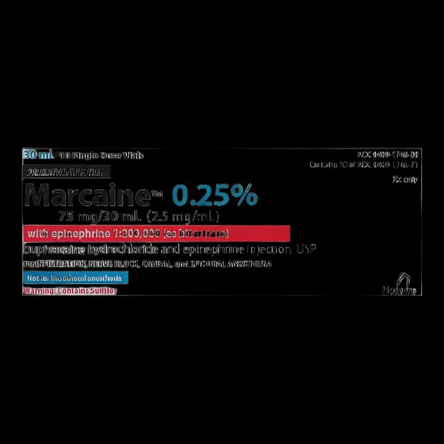 Marcaine™ with Epinephrine Bupivacaine HCl / Epinephrine, Preservative Free 0.25% - 1:200,000 Injection Single-Dose Vial 30 mL