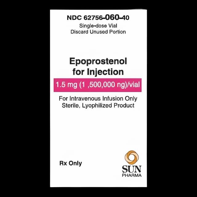Epoprostenol sodium 1.5 mg Injection Single-Dose Vial 10 mL