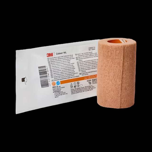 Cohesive Bandage 3M™ Coban™ LF 4 Inch X 5 Yard Self-Adherent Closure Tan Sterile Standard Compression