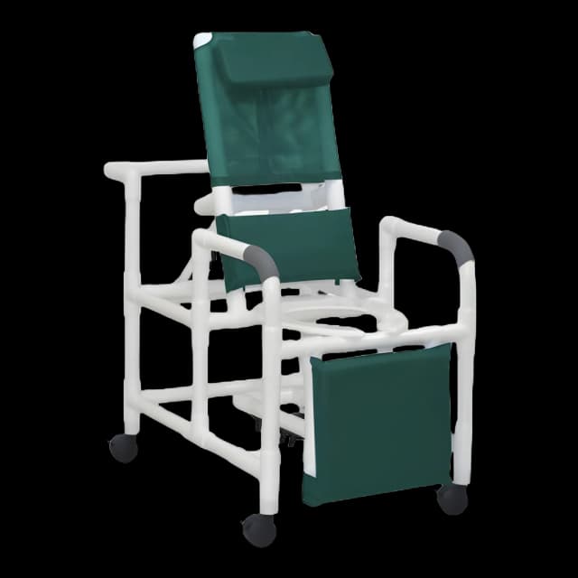 Shower Chair MJM International PVC Frame Reclining Mesh Backrest - 193