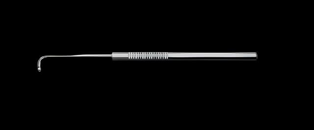 Retinal Detachment Hook Storz® Gass 1.5 mm Oval Hole X 5-3/5 Inch Length Stainless Steel NonSterile Reusable