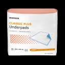 Disposable Underpad McKesson Classic Plus 23 X 24 Inch Fluff / Polymer Light Absorbency