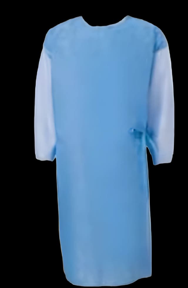 Poly-Reinforced Surgical Gown with Towel SmartSleeve™ 2X-Large Blue Sterile AAMI Level 4 Disposable