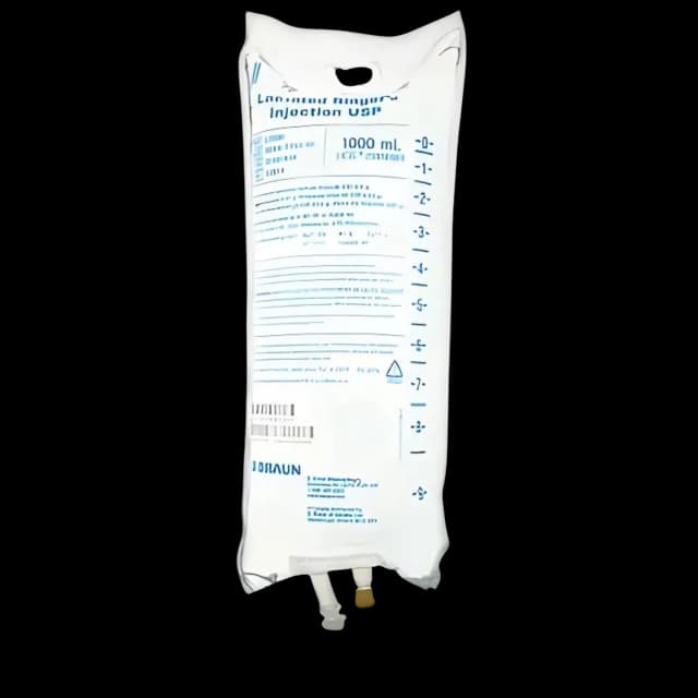 Replacement Preparation Lactated Ringer's Solution IV Solution Flexible Bag 1,000 mL - L7500