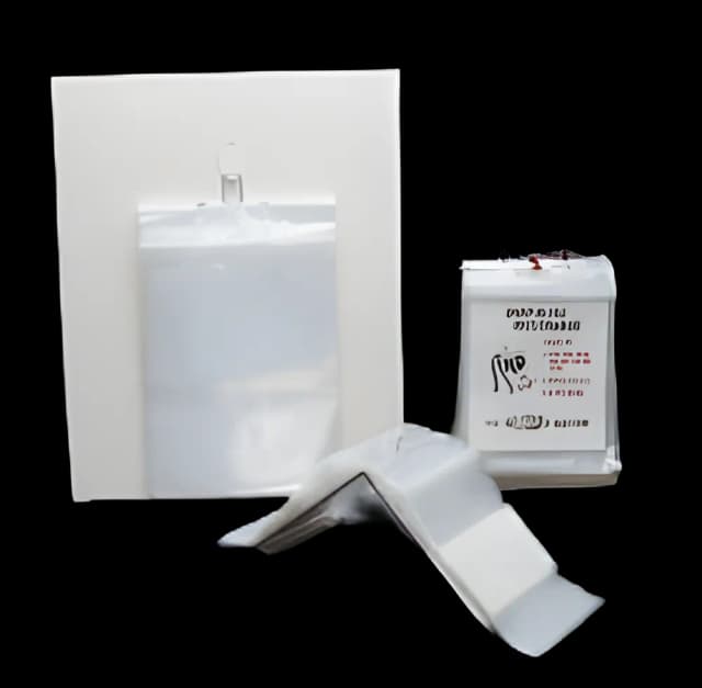 Reclosable Bag 12 X 15 Inch Plastic Clear / White Block Zipper Closure