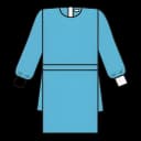 Protective Procedure Gown Halyard Large Blue NonSterile Not Rated Disposable
