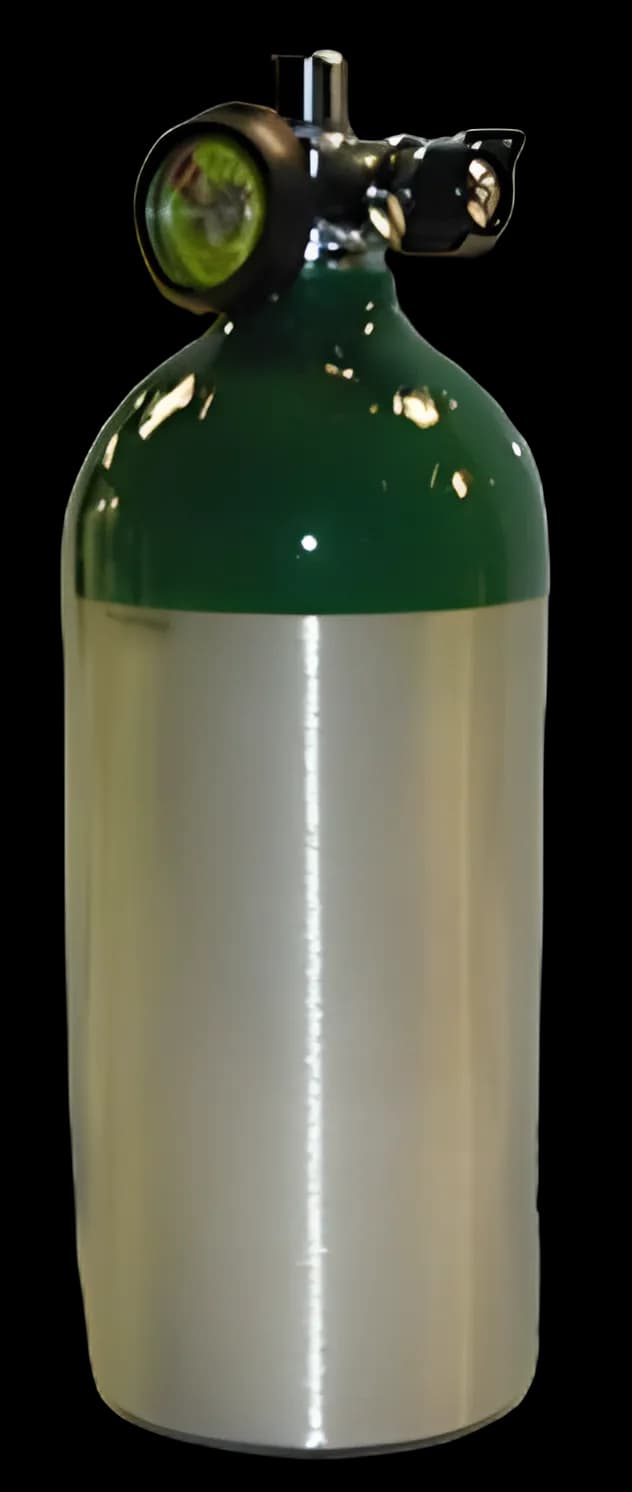 Mada Medical Oxygen Cylinder (Empty) Size M9 Aluminum