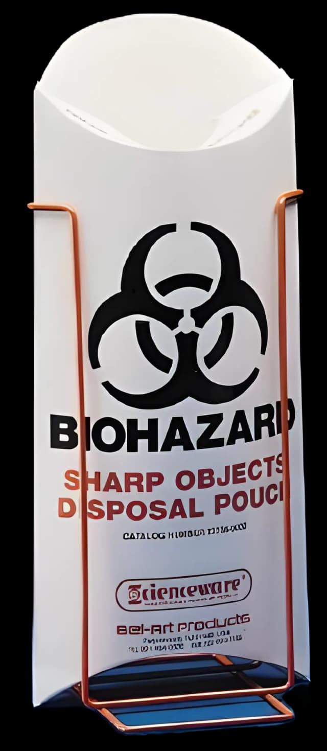 Bel-Art Lab Safety Pouch 1000cc - Secure Sharps Disposal