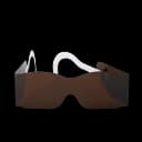 Post Mydriatic Glasses Easy Eyes Tinted Film Lens Over Ear One Size Fits Most