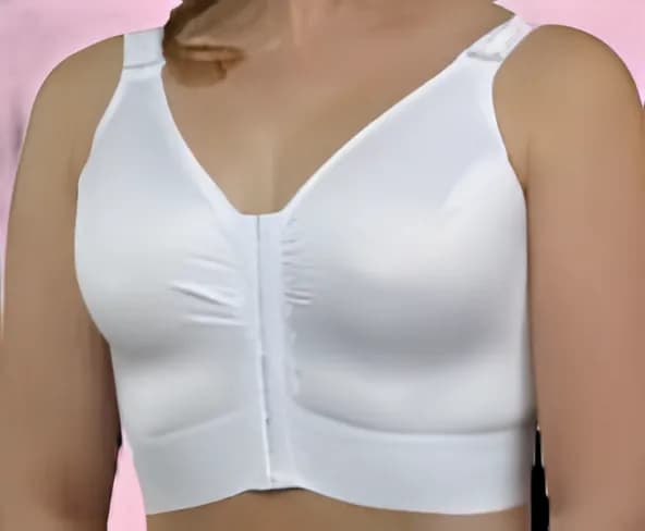 Post-Surgical Compression Bra Size 40 - White