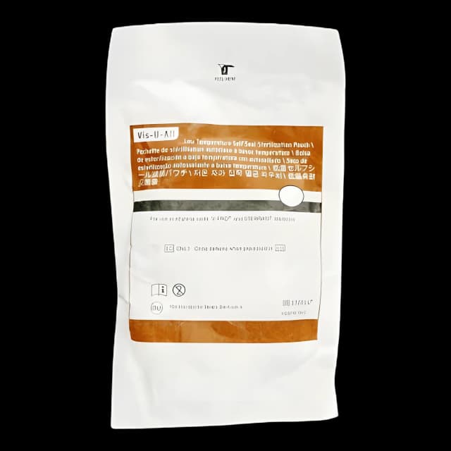 Sterilization Pouch Vis-U-All™ Ethylene Oxide (EO) Gas / Low Temperature 10 X 15 Inch Orange Self Seal Polyethylene