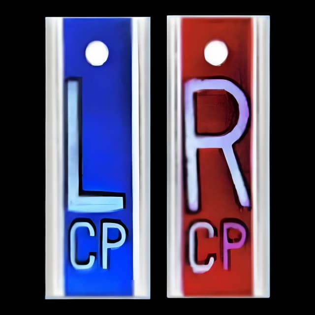 Wolf X-Ray Elite Cassette Marker Set - Blue/Red