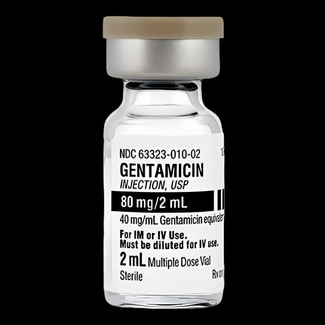 Gentamicin Sulfate 40 mg / mL Injection Multiple-Dose Vial 2 mL - 63323001002 - 1