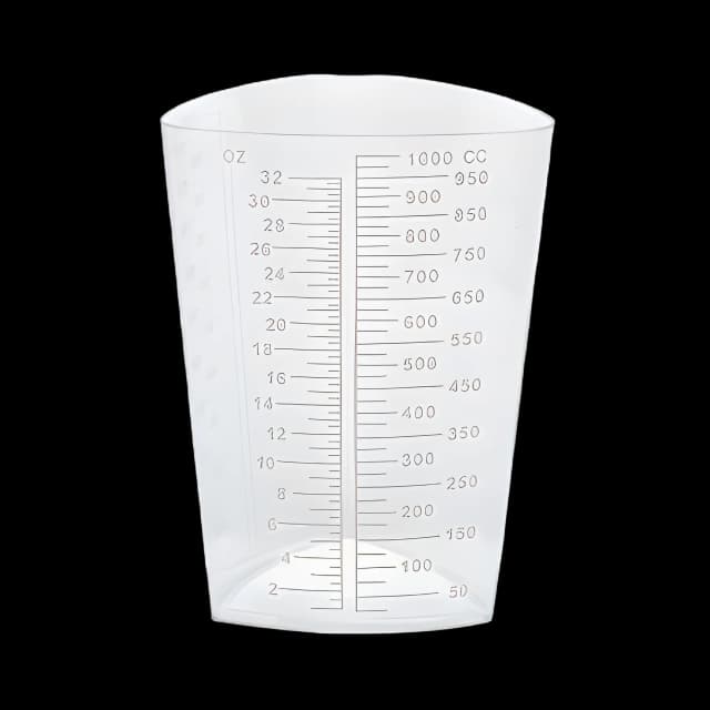 Oakridge 1000mL Polypropylene Graduated Beaker