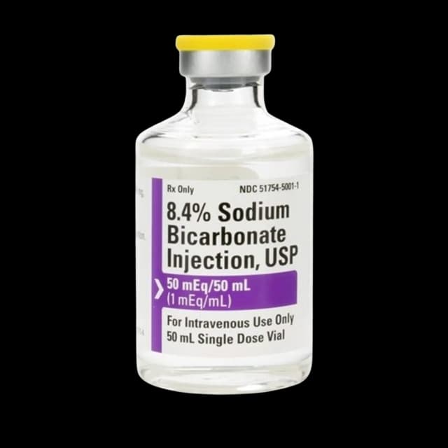 Sodium Bicarbonate, Preservative Free 8.4%, 1 mEq / mL Injection Single-Dose Vial 50 mL - 51754500104