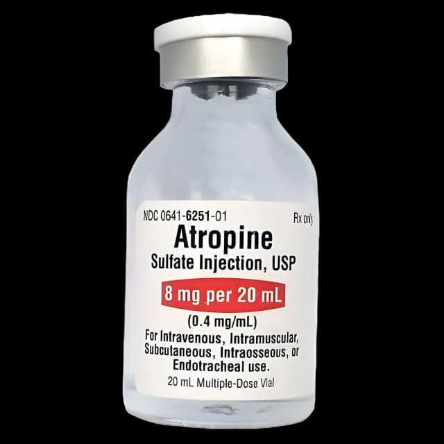 Atropine Sulfate 0.4 mg / mL Injection Multiple-Dose Vial 20 mL - 1019430