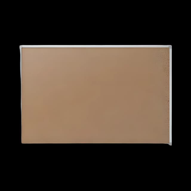 Economy Cork Board with Aluminum Frame, 24 x 18, Tan Surface, Silver Aluminum Frame