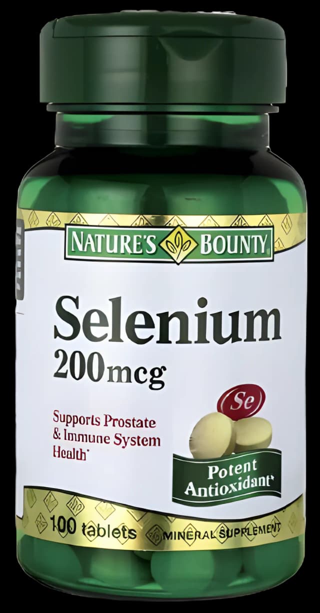Mineral Supplement Nature's Bounty® Selenium 200 mcg Strength Tablet 100 per Bottle