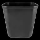 Fire-Resistant Trash Can Rubbermaid® 28 Quart Rectangular Black Thermoset Polyester Open Top